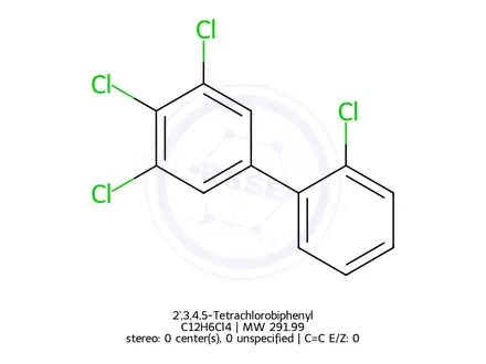 Chemical structure of 2',3,4,5-Tetrachlorobiphenyl