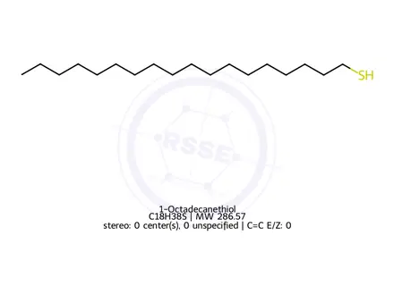 Chemical structure of 1-Octadecanethiol
