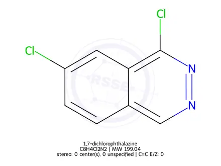 Chemical structure of 1,7-dichlorophthalazine