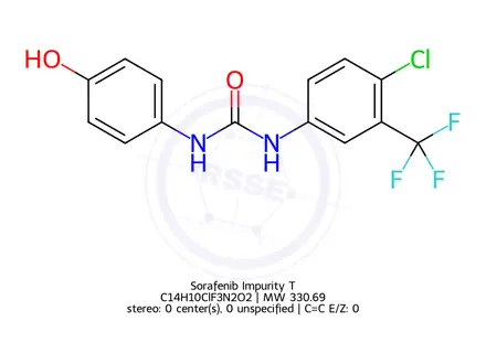 Chemical structure of Sorafenib Impurity T