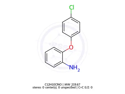 Chemical structure of 2-Amino-4`-chlorodiphenyl Ether
