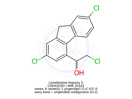 Chemical structure of Lumefantrine Impurity 6