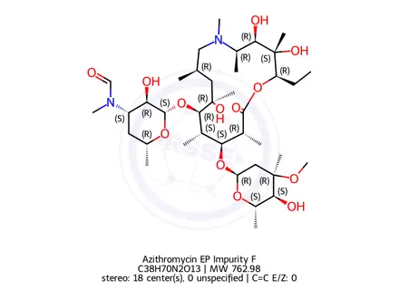 Chemical structure of Azithromycin EP Impurity F