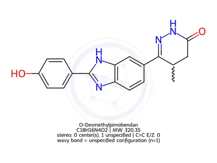 Chemical structure of O-Desmethylpimobendan