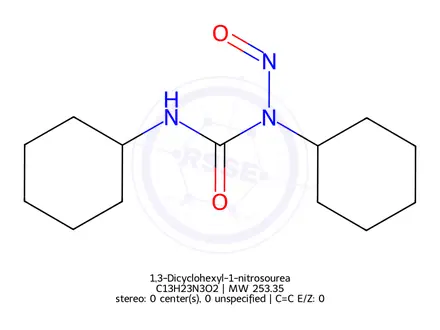 Chemical structure of 1,3-Dicyclohexyl-1-nitrosourea