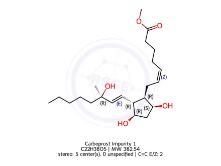Chemical structure of Carboprost Impurity 1