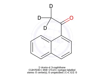 Chemical structure of 1'-Aceto-d 3-naphthone
