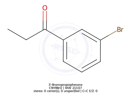 Chemical structure of 3`-Bromopropiophenone