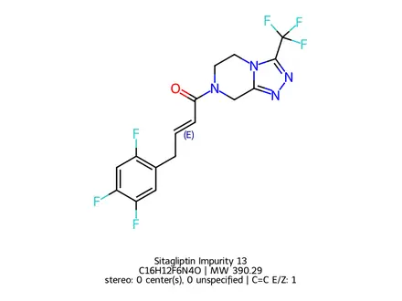 Chemical structure of Sitagliptin Impurity 13