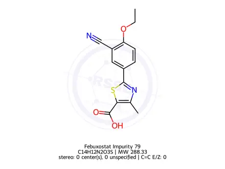 Chemical structure of Febuxostat Impurity 79