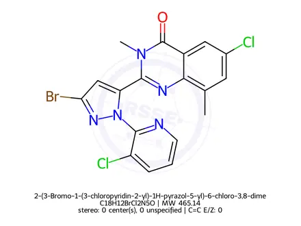 Chemical structure of Chlorantraniliprole Impurity 1