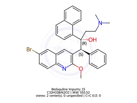 Chemical structure of Bedaquiline Impurity 15