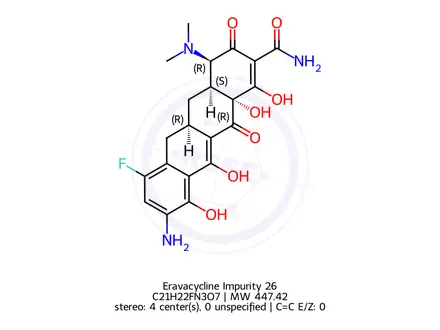 Chemical structure of Eravacycline Impurity 26