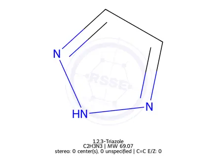 Chemical structure of 1H-1,2,3-triazole
