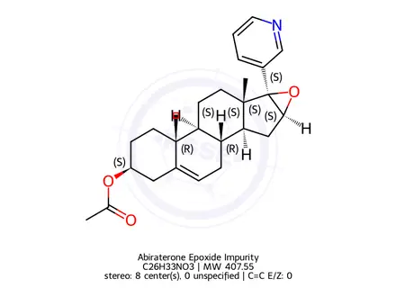 Chemical structure of Abiraterone Epoxide Impurity