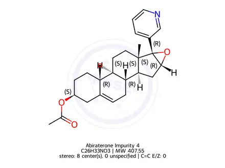 Chemical structure of Abiraterone Impurity 4