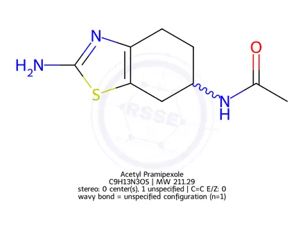 Chemical structure of N-(2-Amino-4,5,6,7-tetrahydro-6-benzothiazolyl)acetamide