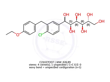 Chemical structure of Dapagliflozin Impurity 11