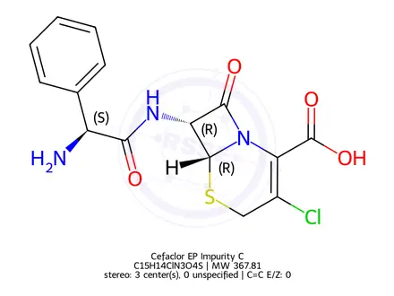 Chemical structure of Cefaclor EP Impurity C