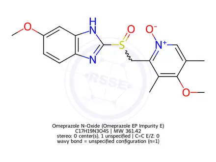 Chemical structure of Esomeprazole Impurity E