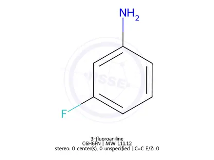Chemical structure of 3-fluoroaniline