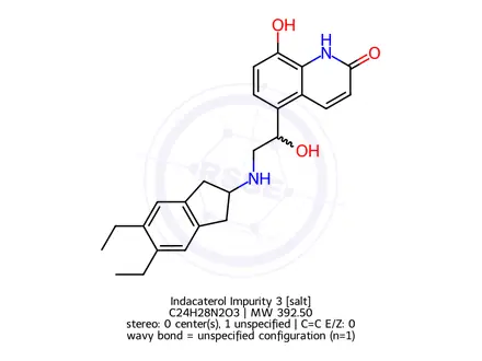 Chemical structure of Indacaterol Impurity 3