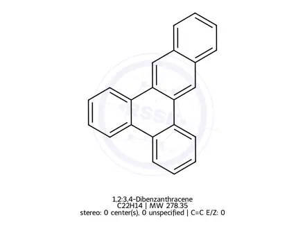 Chemical structure of 1,2:3,4-Dibenzanthracene