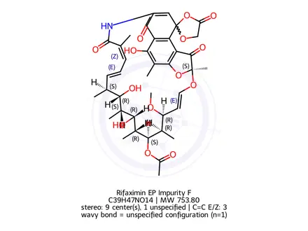 Chemical structure of Rifaximin EP Impurity F