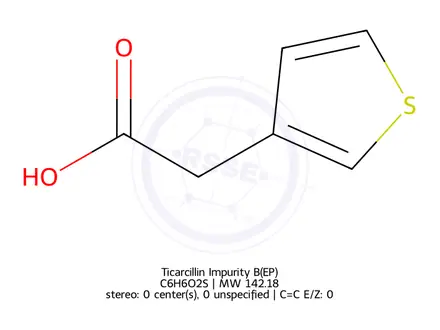 Chemical structure of Ticarcillin Impurity B(EP)
