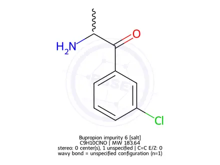 Chemical structure of Bupropion Impurity 18