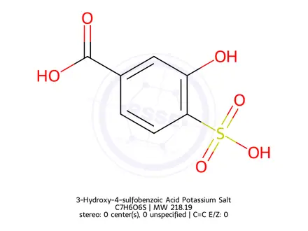 Chemical structure of 3-Hydroxy-4-sulfobenzoic Acid