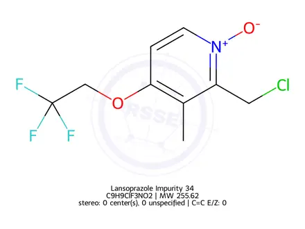Chemical structure of Lansoprazole Impurity 34