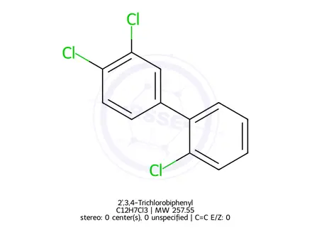 Chemical structure of 2',3,4-Trichlorobiphenyl