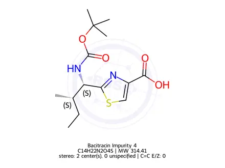 Chemical structure of Bacitracin Impurity 4