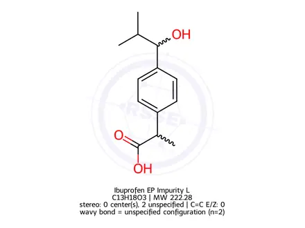 Chemical structure of Ibuprofen EP Impurity L