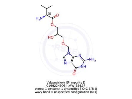 Chemical structure of Valganciclovir EP Impurity D