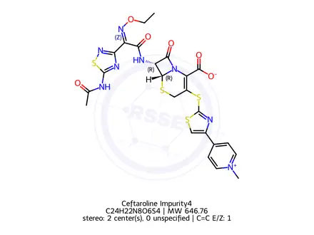 Chemical structure of Ceftaroline Impurity4