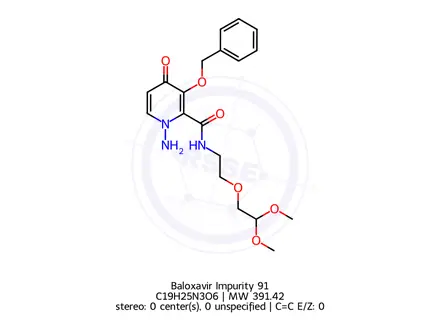 Chemical structure of Baloxavir Impurity 91