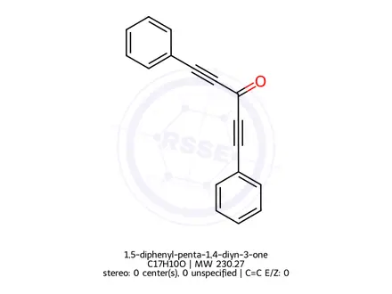 Chemical structure of 1,5-diphenyl-penta-1,4-diyn-3-one