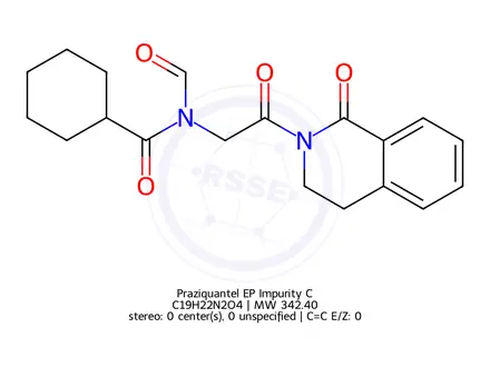 Chemical structure of Praziquantel EP Impurity C