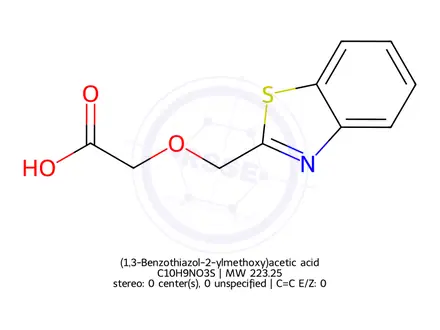 Chemical structure of (1,3-Benzothiazol-2-ylmethoxy)acetic acid