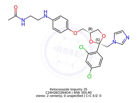 Chemical structure of Ketoconazole Impurity 25