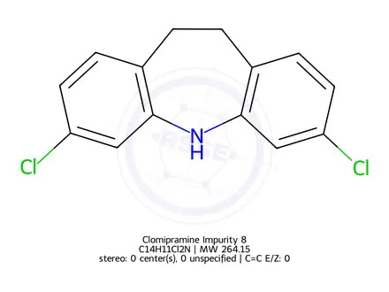 Chemical structure of Clomipramine Impurity 8