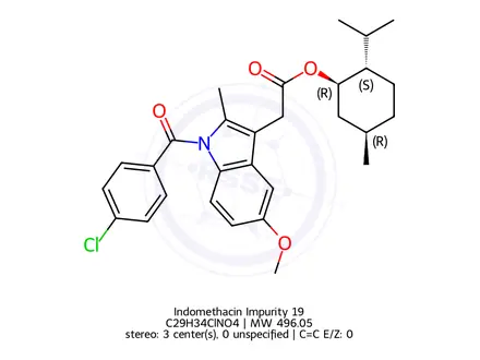 Chemical structure of Indomethacin Impurity 19