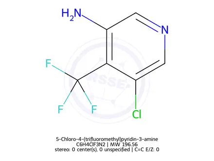 Chemical structure of 5-Chloro-4-(trifluoromethyl)pyridin-3-amine