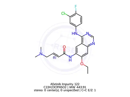Chemical structure of Afatinib Impurity 122