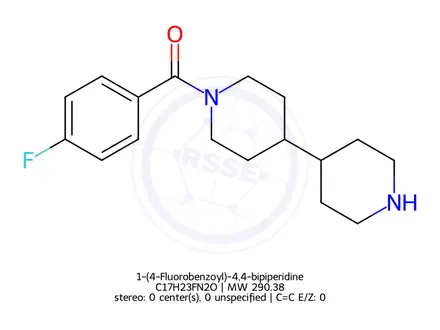 Chemical structure of 1-(4-Fluorobenzoyl)-4,4-bipiperidine