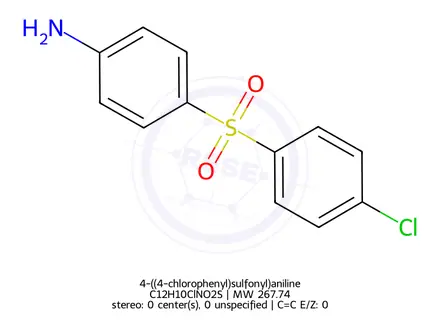 Chemical structure of 4-((4-chlorophenyl)sulfonyl)aniline
