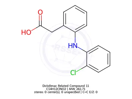 Chemical structure of Diclofenac Related Compound 11