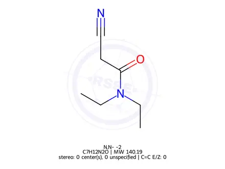 Chemical structure of N,N-Diethyl-2-cyanoacetoamide
